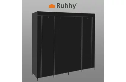 Dulap pliabil din material textil – 170 × 170 × 42 cm