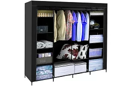 Dulap pliabil din material textil – 170 × 170 × 42 cm