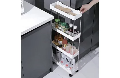 Organizator cu roți - rafturi