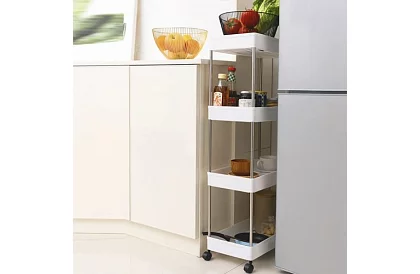 Organizator cu roți - rafturi