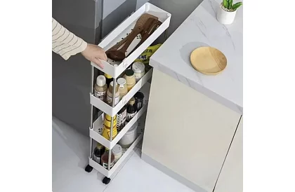 Organizator cu roți - rafturi