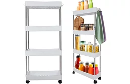 Organizator cu roți - rafturi