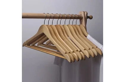 Umerașe din lemn pentru îmbrăcăminte – set de 10 bucăți