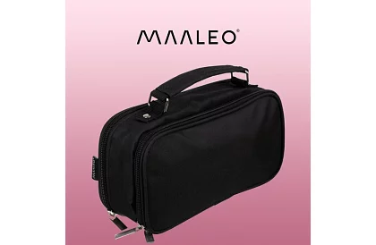 Etui școlar - penar negru cu mânere