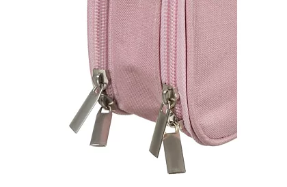 Etui școlar - penar roz cu mânere