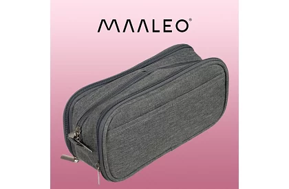 Cutie școlară extensibilă - penar gri