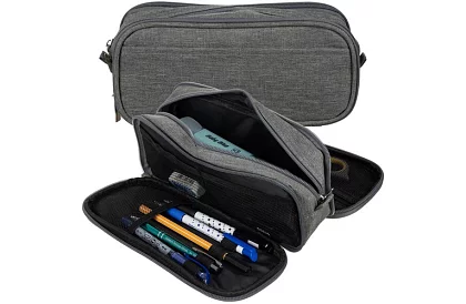 Cutie școlară extensibilă - penar gri