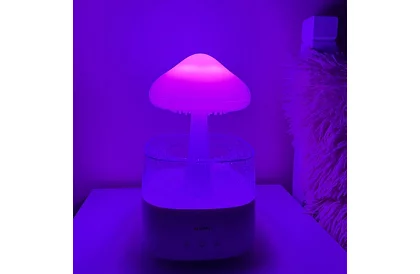 Umidificator cu lampă de noapte cu LED cu efect de ploaie căzătoare
