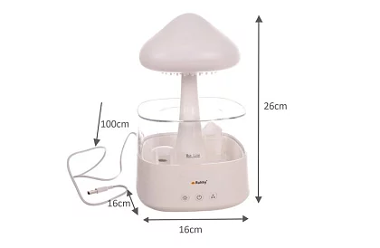 Umidificator cu lampă de noapte cu LED cu efect de ploaie căzătoare