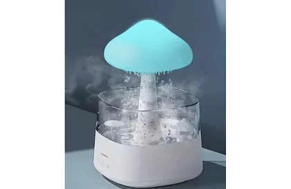 Umidificator cu lampă de noapte cu LED cu efect de ploaie căzătoare