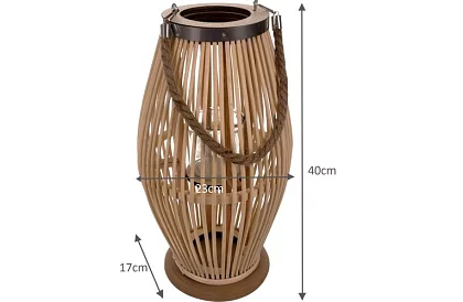 Lanterne din bambus - suport pentru lumânări 23 x 40 cm