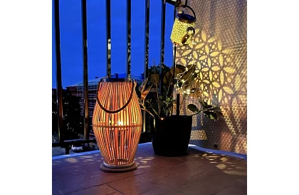 Lanterne din bambus - suport pentru lumânări 23 x 40 cm