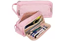 Etui școlar - penar roz cu mânere