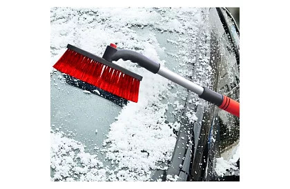 Răzătoare telescopică pentru feronerie cu perie pentru zăpadă