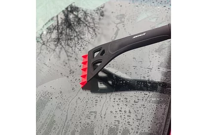 Răzătoare telescopică pentru feronerie cu perie pentru zăpadă