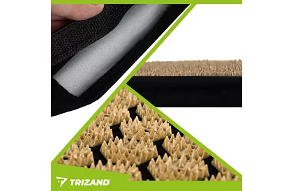 Saltea de acupresiune pentru sănătate cu pernă și 2 mingi de masaj