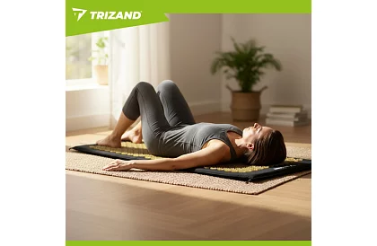 Saltea de acupresiune pentru sănătate cu pernă și 2 mingi de masaj