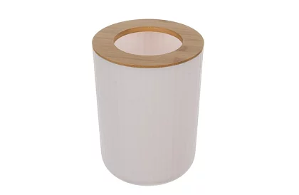 Accesorii pentru baie - set alb de 6 bucăți