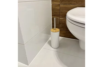 Accesorii pentru baie - set alb de 6 bucăți