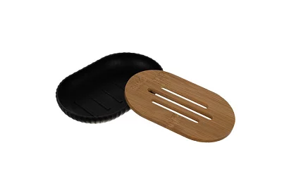 Accesorii pentru baie - set negru de 6 piese