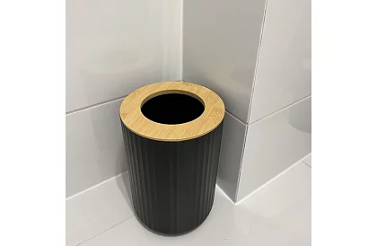 Accesorii pentru baie - set negru de 6 piese