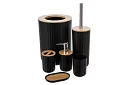 Accesorii pentru baie - set negru de 6 piese
