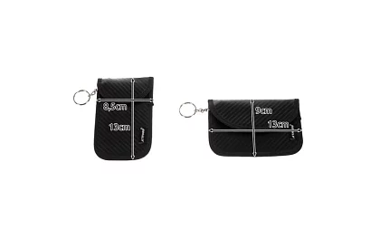 Carcasă pentru chei și carduri – blochează copierea semnalului - 2 bucăți