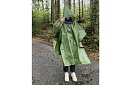 Poncho impermeabil pentru ploaie - verde