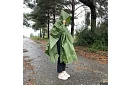 Poncho impermeabil pentru ploaie - verde