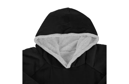 Mare pulover oversized - pătură neagră