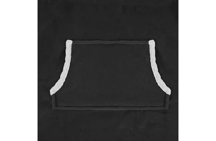 Mare pulover oversized - pătură neagră