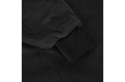 Mare pulover oversized - pătură neagră