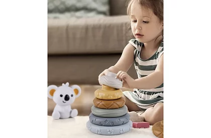 Blocuri senzoriale moi pentru copii – set de 12 buc + ursuleț Koala