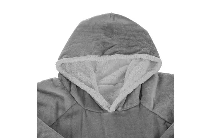 Mărimea oversize hanorac - pătură gri