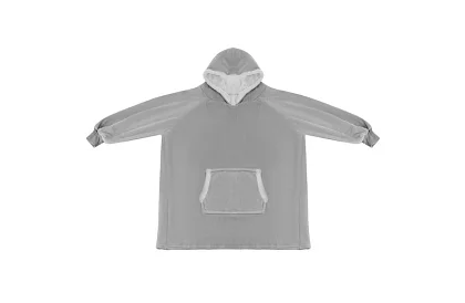 Mărimea oversize hanorac - pătură gri