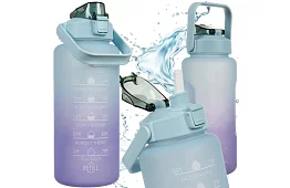 Sticlă mare de apă motivațională 2000 ml