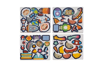 Carte puzzle magnetică - univers