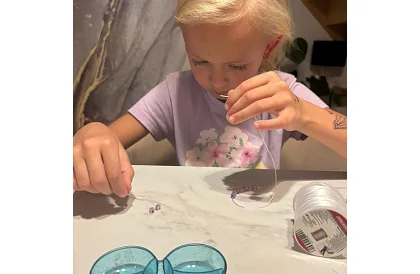 Guma transparentă pentru fabricarea brățărilor - 40 m