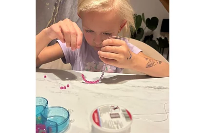 Guma transparentă pentru fabricarea brățărilor - 40 m