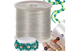 Guma transparentă pentru fabricarea brățărilor - 40 m