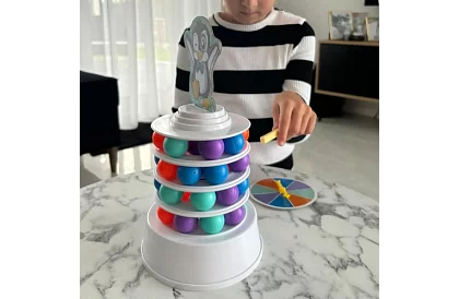 Joc de abilități pentru copii - Pinguin pe turn