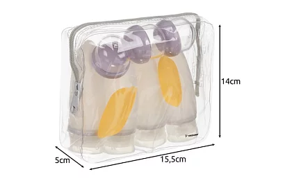 Sticle de călătorie pentru cosmetice - set pentru avion