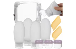 Sticle de călătorie pentru cosmetice - set pentru avion