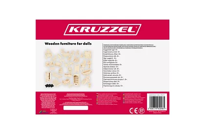 Mobilier din lemn pentru casa de păpuși