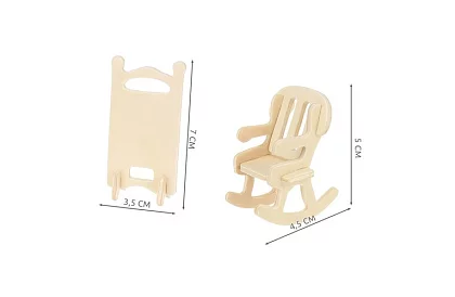 Mobilier din lemn pentru casa de păpuși