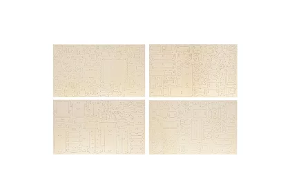 Mobilier din lemn pentru casa de păpuși