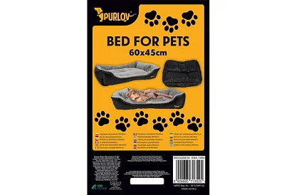 Pat pentru câine și pisică 60 × 45 cm