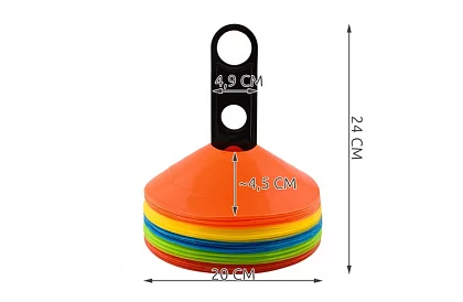 Conuri de antrenament colorate – 50 bucăți
