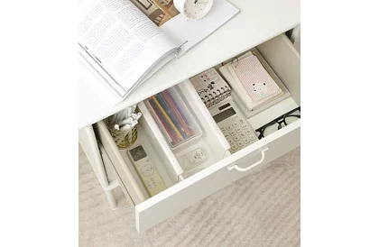 Organizatoare ajustabile pentru sertare - alb - set de 4 bucăți