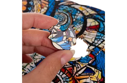 Puzzel din lemn bufniță - 177 piese - 38 x 21,5 cm